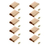 10pcs Leather Craft Metal Zipper Tail Clips Buckle Stop Tail Plug for Head T