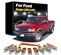 10Pcs LED Bulbs Interior Reading Dome License Plate Light Kit, For Ford Ranger 1993 1994 1995 1996 1997 Car Accessories
