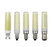 10pcs LED Corn Bulb,Dimmable 220v 110v 15w G9 E11 E12 E14 BA15D 3000k 6000k 136 SMDS Replace 100W 150w Halogen Lamp,White,E11