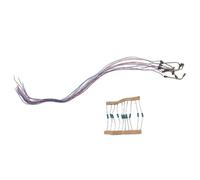 10pcs LED Street Lamps for Model Train Z Gauge Layouts, Metal Construction, Includes Series Resistors for Safe Connection to 12V or 16V Transformers