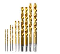 10pcs Left Hand Drill Bits with Straight Shank Designed for Reversal Drilling Use in Electric Drills and Drilling Rigs Constructed from HSS Material