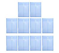 10Pcs Legal Size Envelopes with String Closure Water Resistant Expandable File Bag Top Load Document Organizers Bag Office Desk Accessory