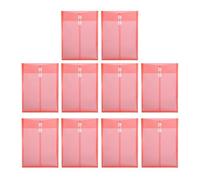 10Pcs Legal Size File Bag Top Loading Envelopes with String Closure for Letter Size File Paper Document Bill Or Photo Office Desk Accessory