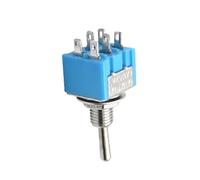 10Pcs Lever Toggle Switch 1/4Inch Mounting Single Pole Double Throw ON-OFF-ON/ON-ON 6A125V/3A250V MTS-102 103 202 203(3Pin ON-OFF-ON)