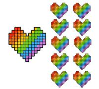 10PCS LGBTQ Pride Pins Set Progress Pride Ally Pin Badges Flag Button Rainbow Enamel Brooch, LGBT Gay Lesbian Trans Accessories