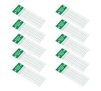 10pcs Light First Aid Inspection Stickers | High tack adhesive, for first aid boxes and emergency kits, standardised tracking for schools and construction sites, compact