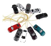 10pcs Light Painted Wire Miniature Car Train Street And Park