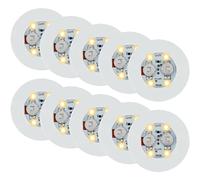 10Pcs Light Up Coasters, 6cm/2.36in Light Up Bar Drinking Coasters for Beer Wine Glass Beverage Mat Home Flashing Shots Light for Party, Wedding, Bar (Warm White)