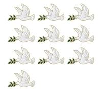 10Pcs Lightweight Peace Symbol Pin Tree Branch Accent Brooch for Everyday Memorial Wear Stylish Jewelry