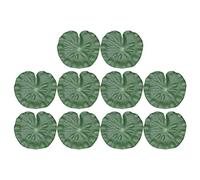 10pcs Lilys Lilly Pads Floating Lily Pad Pond Simulation Leaves Plants Party Decoration Leaf Artificial Lily Pads Green Decorations Faux Greenery Artificial Plant Mask Lotus