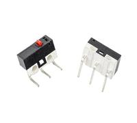 10PCS Limit Switch Momentary Push Button Switch 1A 125V AC Mouse Switch 3Pins Long Handle Roller Lever Arm SPDT 12X6X6MM(Bent foot-2)