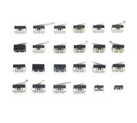10PCS Limit Switch Momentary Push Button Switch 1A 125V AC Mouse Switch 3Pins Long Handle Roller Lever Arm SPDT 12X6X6MM(MS-001B)