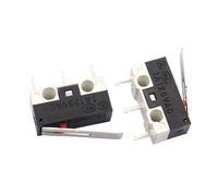 10PCS Limit Switch Momentary Push Button Switch 1A 125V AC Mouse Switch 3Pins Long Handle Roller Lever Arm SPDT 12X6X6MM(MS-1A-L14.5-P)