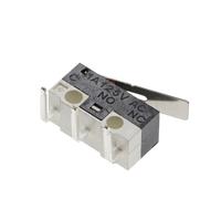 10PCS Limit Switch Momentary Push Button Switch 1A 125V AC Mouse Switch 3Pins Long Handle Roller Lever Arm 12X6X6MM(Bent foot-3)