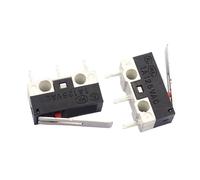 10PCS Limit Switch Momentary Push Button Switch 1A 125V AC Mouse Switch 3Pins Long Handle Roller Lever Arm SPDT 12X6X6MM(MS-1A-L14.5-P)
