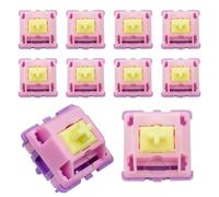 10PCS Linear For Mechanical Keyboard Switches 5 Pin with Factory Lubrication for Enhanced Smoothness and Stability Suitable for MX Compatible Keyboards