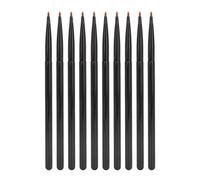 10pcs Lip Liner Brush, Professional Soft Detail Lip Liner Makeup Brush Tool, Ultra Fine 0.06mm Tip for Precise Lip Contouring, Black Cosmetic Brush Set for Daily Makeup