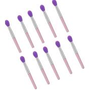 10pcs Lipstick Brushes 10 Silicone Tip Applicators Compact Travel Essential For Precise Cosmetic Application Lip Makeup Brush