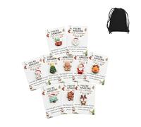 10PCS Little Pocket Christmas Hug Gifts, Mini Resin Pocket Hugs with Holiday Cards, Emotional Support Tokens for Coworkers, Staff & Friends, Holiday Appreciation Presents (10PCS)