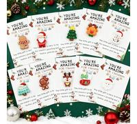 10PCS Little Pocket Christmas Hug, Mini Resin Pockets Hugs Emotional with Holiday Cards, Festival Presents for Xmas Employee Appreciation Staff Coworker Friends Thanksgiving Day