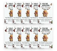 10PCS Little Pocket Hug Christma Gift Cards,Christmas Series Holiday Cards with Greeting Card,Happy Holidays Souvenir Token Emotional Appreciation Gifts for Coworker Employee Family Friends