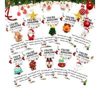 10PCS Little Pocket Hug Christma Gift Cards,Christmas Series Holiday Cards with Greeting Card,Happy Holidays Souvenir Token Emotional Appreciation Gifts for Coworker Employee Family Friends