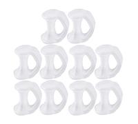 10pcs Little Toe Straightener for Overlapping Toes, Yoga Pedicure Relief & Support, Toe Corrector for Runners, Dancers, and Hikers - Clear
