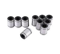 10pcs LM12UU 12mm Linear Motion Ball Bearing Bushing, Double - Sealed Low - Noise Bearings for 3D Printer CNC Engraving Machine, Compatible with 12mm Shaft Rod
