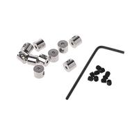 10Pcs Locking Clasp Pin Backs Brooch Pin Keepers Replacement Fasteners With Wrench Tool For Lapel Badges