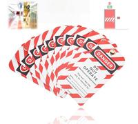10PCS Lockout Tag, Lock Off Label Front and Back Label Safety Warning Danger Do Not Operate Safety Tag Safety Warning Tagout for Mcb Lock Off, Lock Off Kit for Electricians