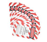 10PCS Lockout Tagout Tags, PVC Danger Do Not Operate Loto Tag Safety Warning Front/Back Label Lockout Tagout Tag for Lock Out, Out of Service, Electrical Equipment Repair