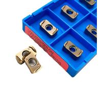 10PCS LOGU030310ER GM LOGU0303 Double Sided Milling Cutter Hard Alloy Fast Forward Milling Insert MFH03R Stainless Steel Parts(LOGU030310ER PR1225)