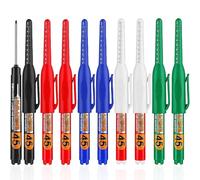 10Pcs Long Head Deep Hole Marker Pens, 45mm Long Nib Head Deep Reach Marker