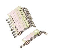 10pcs Long Lock Bolt Spring Loaded Pin Latch Right Left Open Position for Door(Gold-Right)