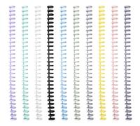 10pcs Loose Leaf Binder Rings 12mm Cuttable Plastic Binding Spirals
