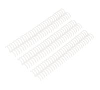 10Pcs Loose Leaf Binding Spine, Spiral Book Binder for File (Transparent)