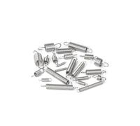 10pcs/lot 0.3mm 0.4mm 0.5mm 304 Stainless Steel Tension Spring With O Hook Extension Spring(55mm,3MM_0.5MM)
