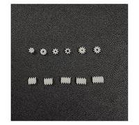 10pcs/lot 0.5M modulus Gear 7/8/10 Teeth Toy RC Model Car 1mm/2mm Shaft electronic starter Transmission Pinion Gear 6mm Worm Gear MQXFCZUX(8 Teeth 2mm Shoulder)