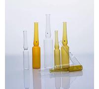 10pcs/lot 1/2/5/10/20ml (Bown/Transparent) Glass ampoule bottle The Medicament ampule vial (Size : 20ml Transparent)