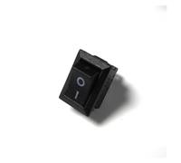 (10pcs/lot) 10 * 15MM small black rocker switch KCD1-11 117S 250VAC/3A 6A 125V AC two-pin 2P switch
