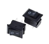 10pcs/lot 10 * 15mm SPST 2PIN ON/OFF G130 Boat Rocker Switch 3A/250V