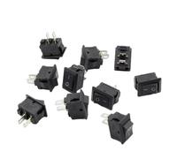 10pcs/lot 10 * 15mm SPST 2PIN ON/OFF G130 Boat Rocker Switch 3A/250V Car Dashboard Truck RV ATV Home EFDSVUHE