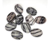 10pcs/Lot 13x18mm Mixed Natural Stones Oval Handmade Gem Crystals Making Accessories DIY