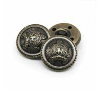 10pcs/lot 15/18/20/23/25mm Vintage Copper Metal Buttons Garment Overcoat Sewing Accessories Buttons for Clothing Crafts DIY-NO13-22mm