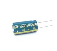 10pcs/lot 1500uf16V Low Impedance high frequency aluminum electrolytic capacitor size 10 * 20 16V 1500uf 20% IDGTTLDF