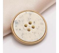 10Pcs/lot 18-25mm Resin Metal Round Four Eye Button Men's and Women's Outerwear Suit Decoration Hand Sewn Button
