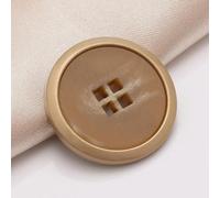 10Pcs/lot 18-25mm Resin Metal Round Four Eye Button Men's and Women's Outerwear Suit Decoration Hand Sewn Button