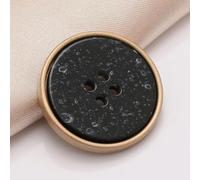 10Pcs/lot 18-25mm Resin Metal Round Four Eye Button Men's and Women's Outerwear Suit Decoration Hand Sewn Button
