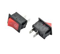 10pcs/lot 21 * 15 mm 2PIN Kcd1 Boat Rocker Switch SPST Snap-in ON/OFF Position Snap 6A 250V 10A125V Copper Feet(10pcs red)