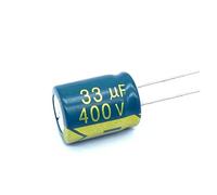 10pcs/lot 33UF high frequency low impedance 400V 33UF aluminum electrolytic capacitor size 13 * 17 400V33UF 20% IDGTTLDF